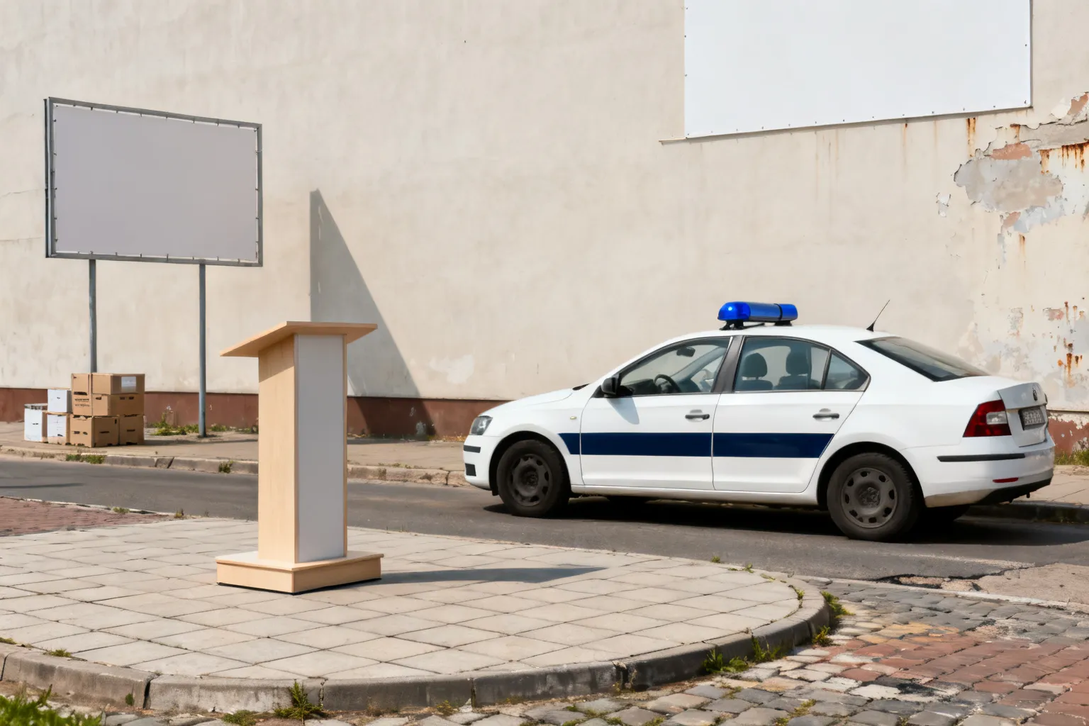 Asp. Mariusz Łęcki na podium Policyjnego Biegu Piastów