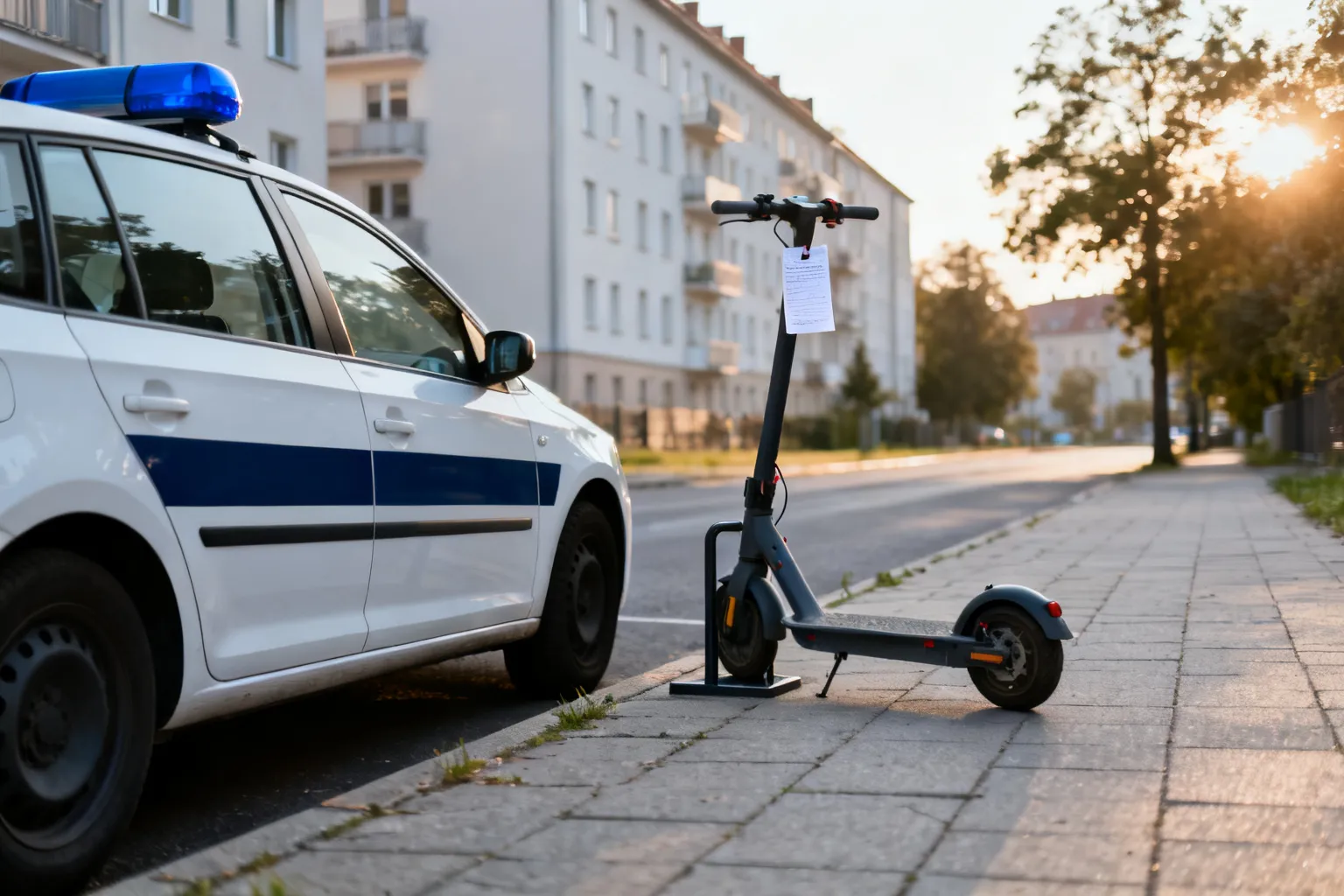 Mandaty 3000 zł za jednoślad poruszający się po chodniku we Wrocławiu