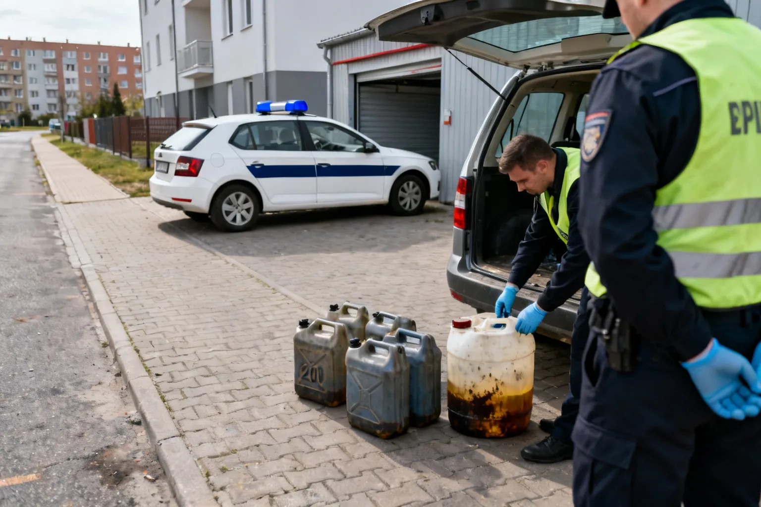 Zatrzymano 21‑latka podejrzanego o kradzież około 500 litrów oleju napędowego
