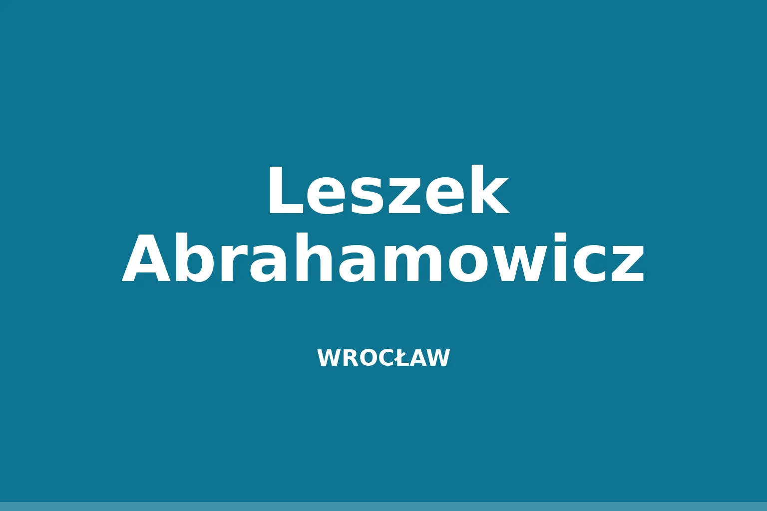 Leszek Abrahamowicz