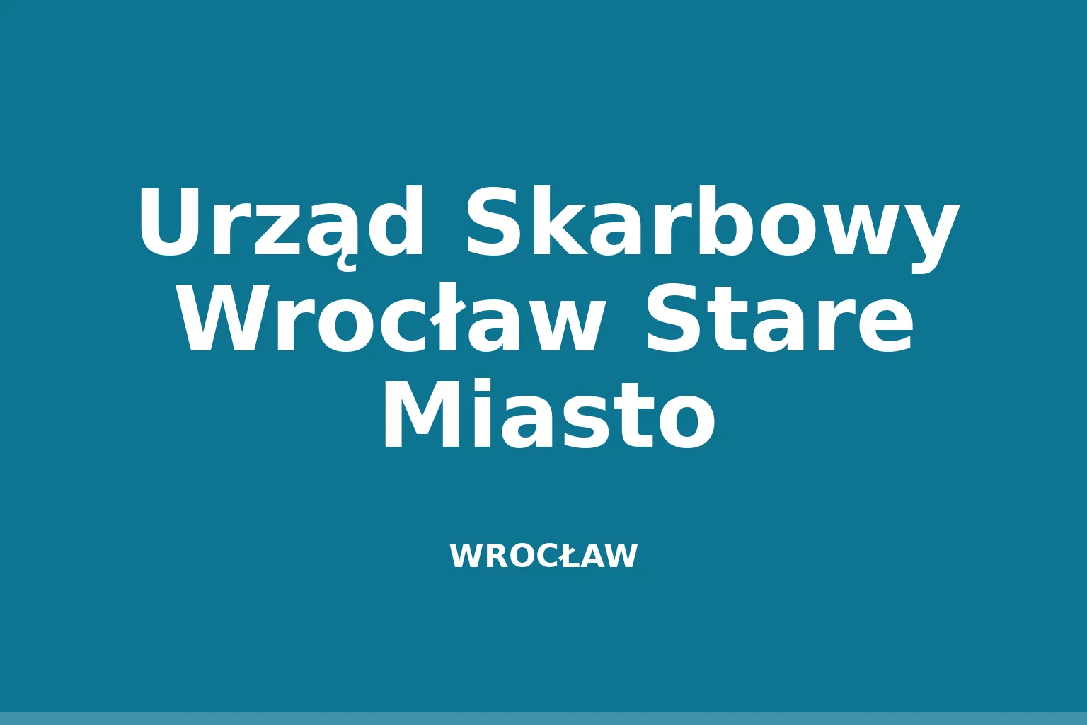 Urząd Skarbowy Wrocław Stare Miasto