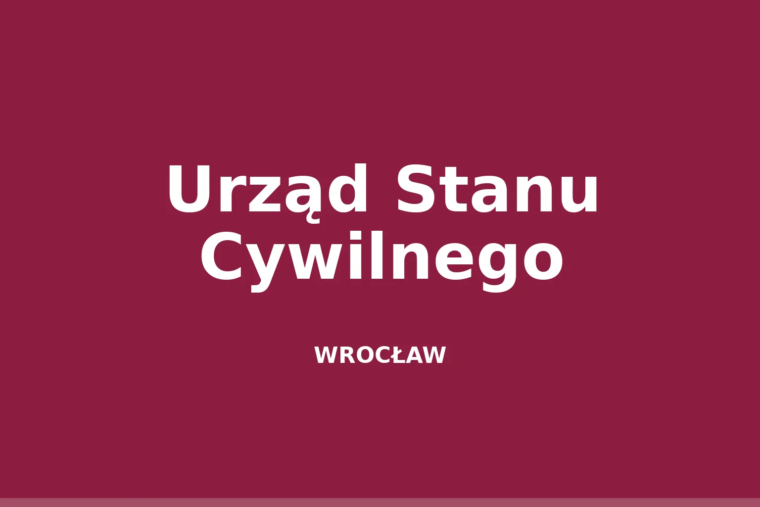 Urząd Stanu Cywilnego