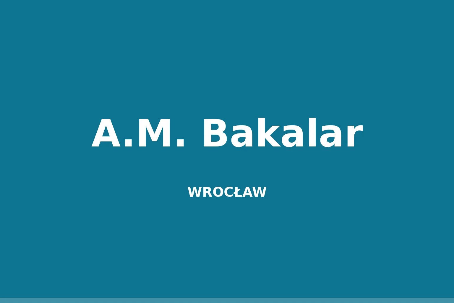 A.M. Bakalar
