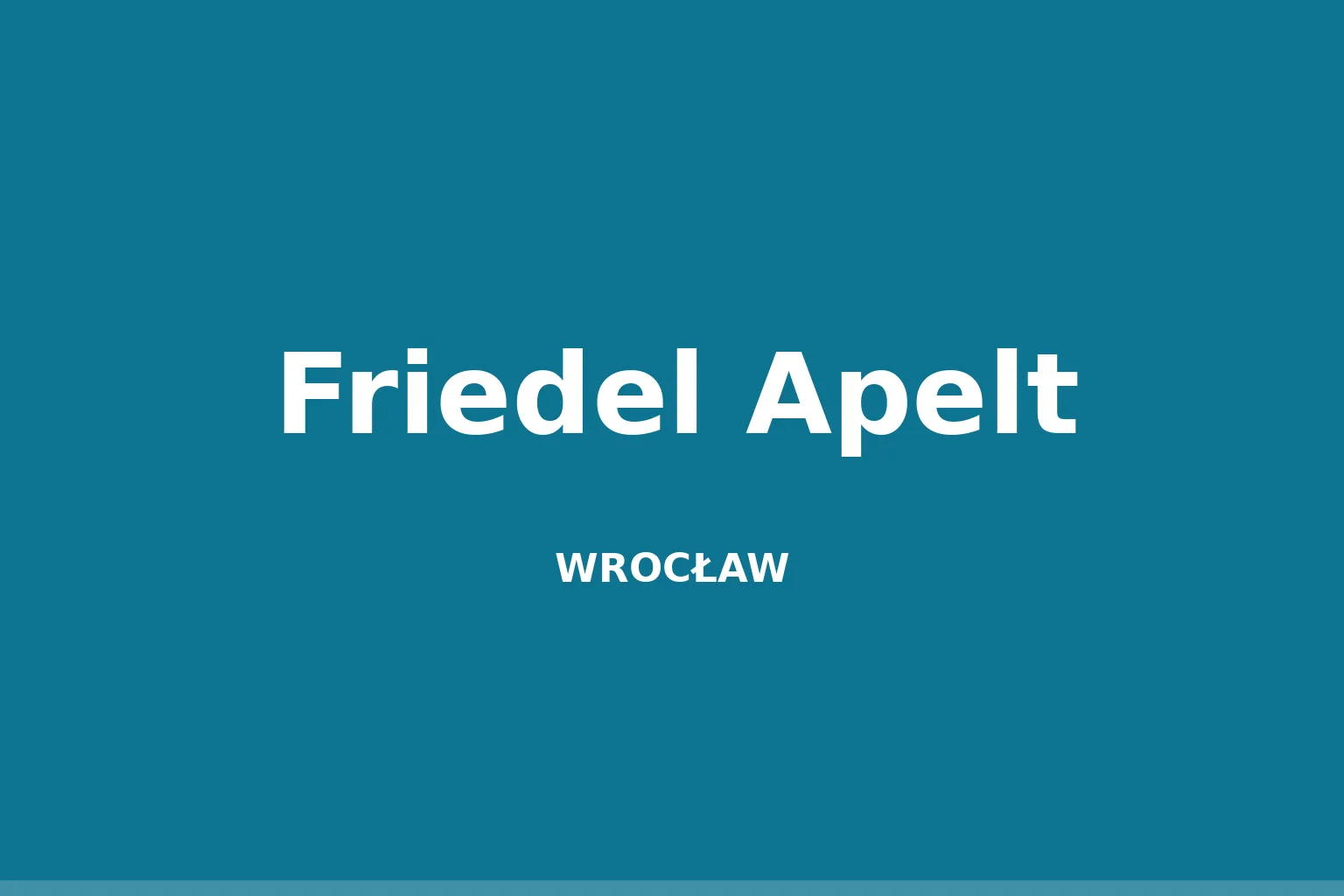 Friedel Apelt