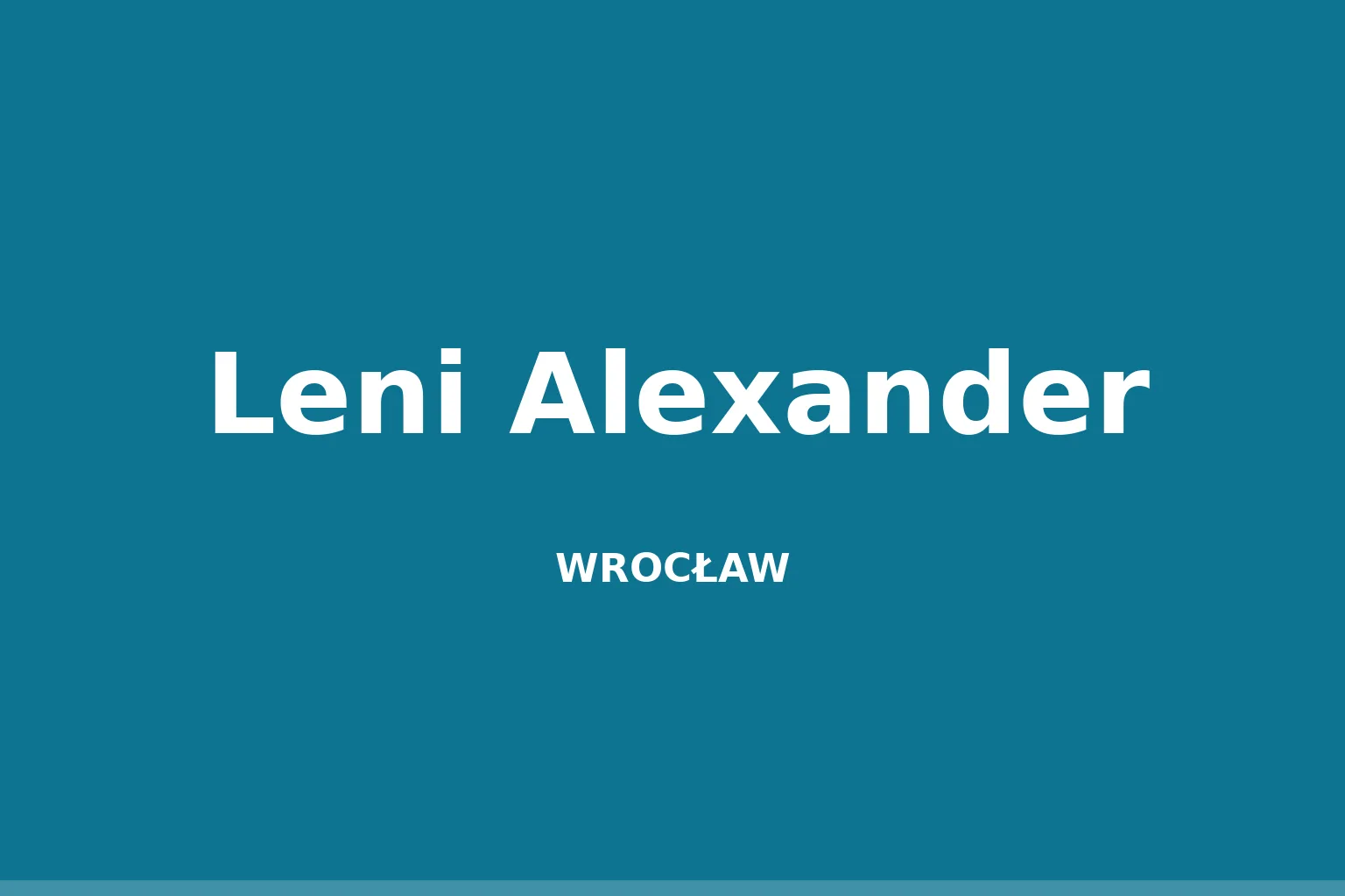 Leni Alexander