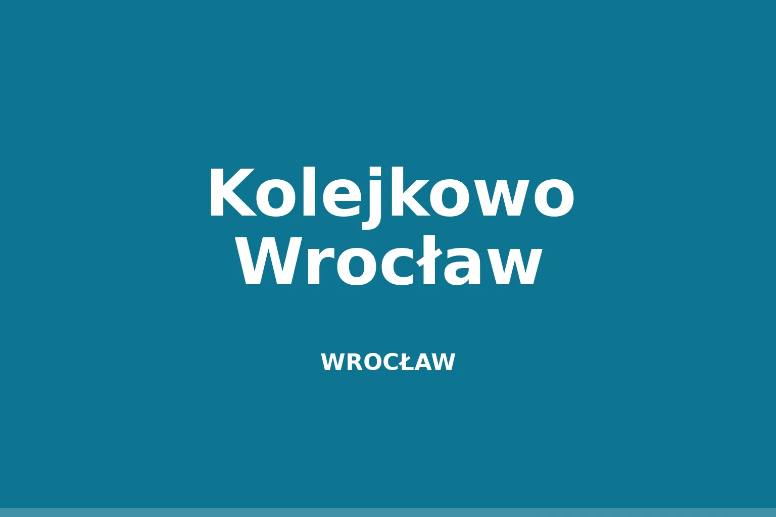 Kolejkowo Wrocław